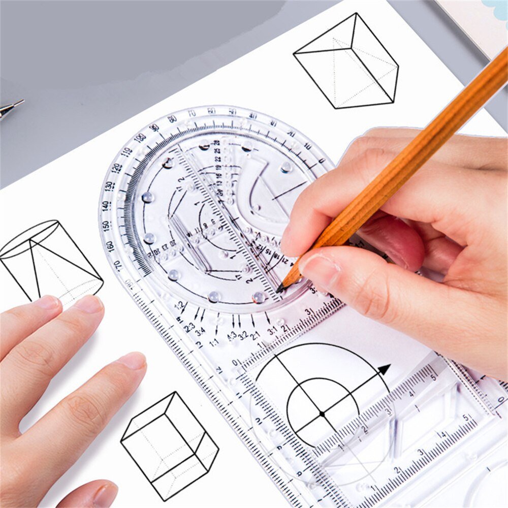 FineWorks™ - Multifunctionele geometrische liniaal - Hufitta