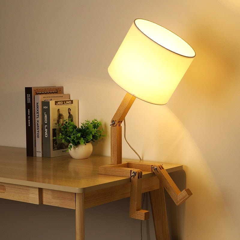 WoodBot™ lamp | Geniet van tijdloze elegantie - Hufitta